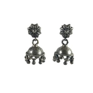 small sterling silver jhumki jhumka