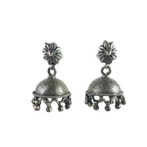 jhumki sterling silver earrings