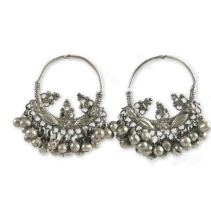 vintage collectible bali silver earrings
