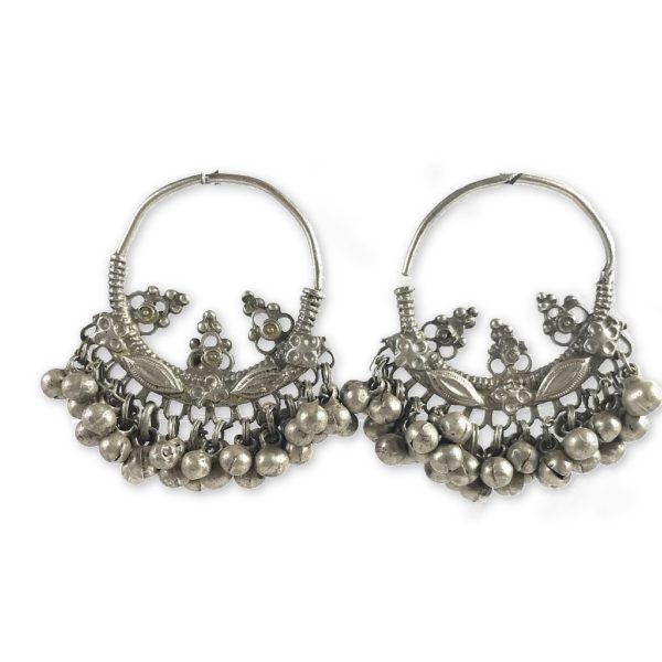 vintage collectible bali silver earrings