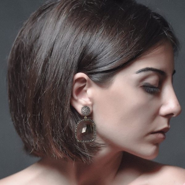 Sapphire CZ Earrings - Image 2