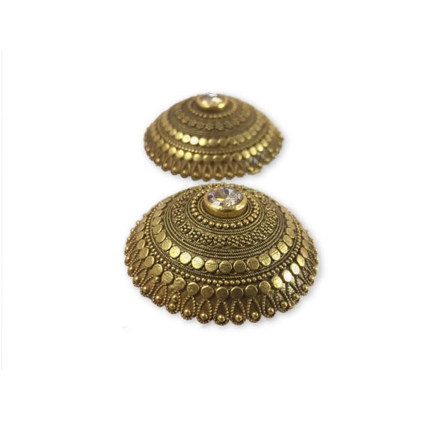 Large Gold Plated Earrings - Image 2