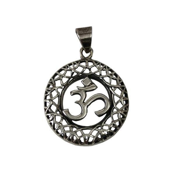 om sterling silver pendant for men & women