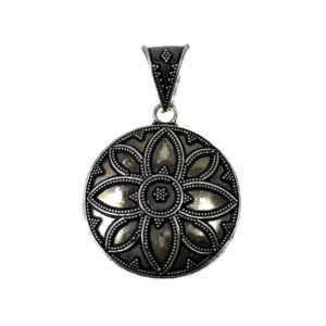 reval tribal indian sterling silver pendant