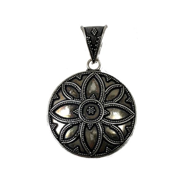 reval tribal indian sterling silver pendant