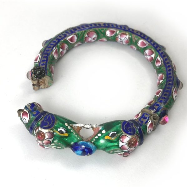 Benaras Enamel Elephant Bracelet - Image 3