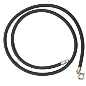 high quality imported thick black silicone rubber cord for pendant