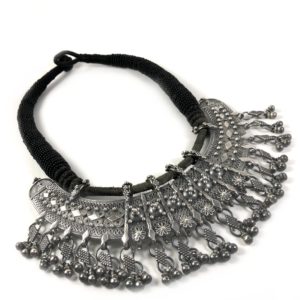 rava-work tribal sterling silver necklace