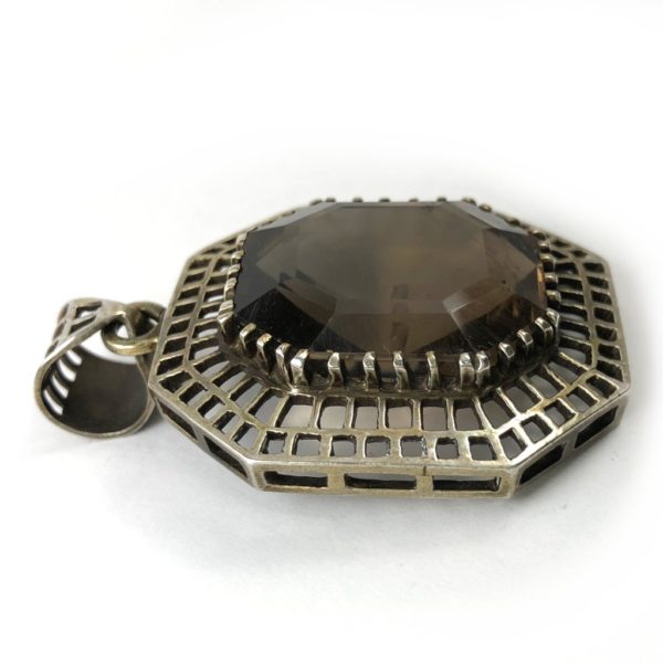 Large Smokey Topaz Pendant - Image 2