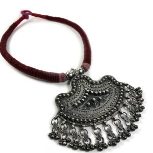 rava work sterling silver necklace with large pendant jewelry from sterling silver jewellery collection