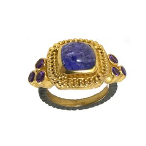 tanzanite sterling silver ring