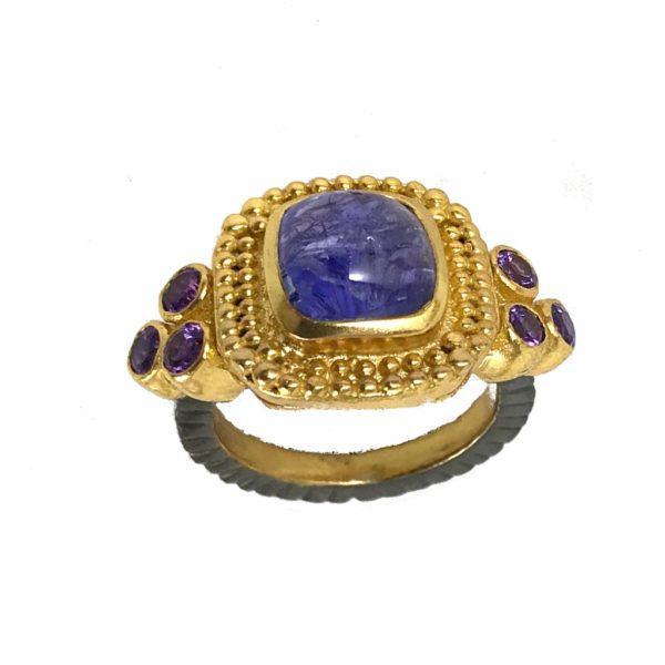 tanzanite sterling silver ring