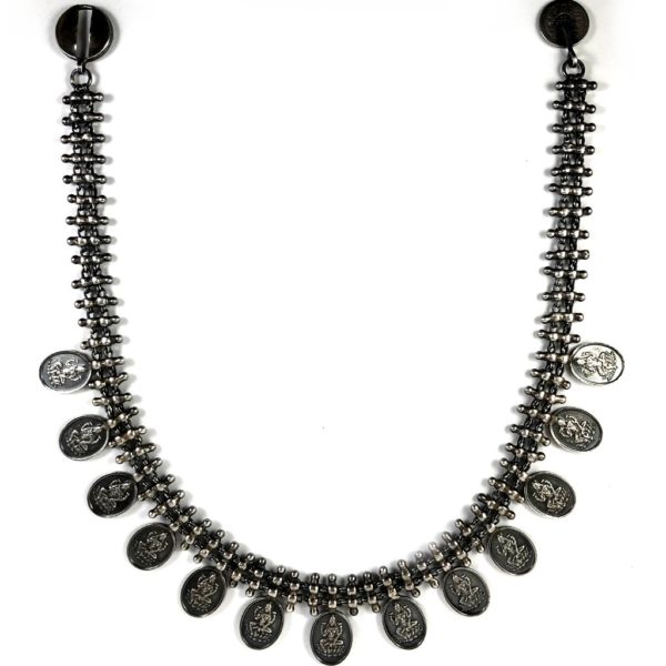 Ganesh Lakshmi Coin Necklace - Image 2