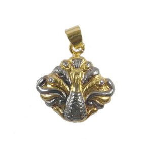 peacock sterling silver pendant from gold plated designer jewellery