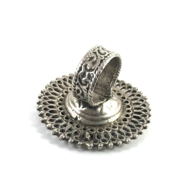 Vintage Tribal "aarcee" Style Ring - Glass Set - Image 4