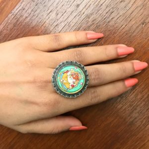 Lord Ganesh Painting Ring - Image 2