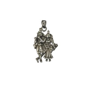 radha krishna sterling silver pendant for men & women