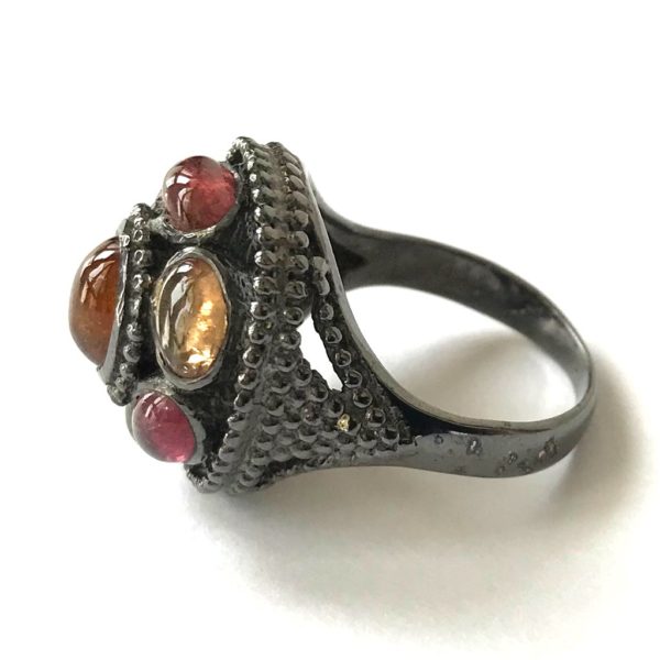 Multi Tourmaline Dome Ring - Image 3