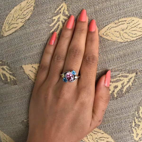 Multi-Gemstone Happy Ring - Image 2
