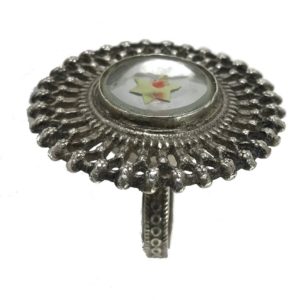 vintage silver sunflower ring arcee