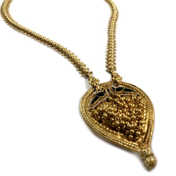 jadau gold plated sterling silver necklace from gold plated silver jewellery collection
