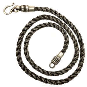 thick sterling silver chain, rope chain