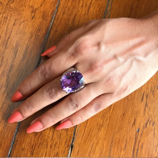 Large Amethyst Ring - Image 2