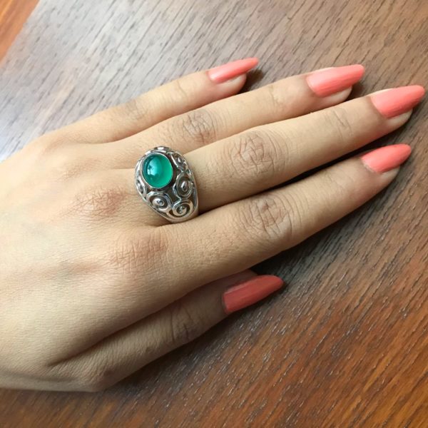 Green Onyx Gusty Ring - Image 2
