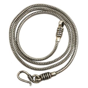 sterling silver chain for pendant, fox chain