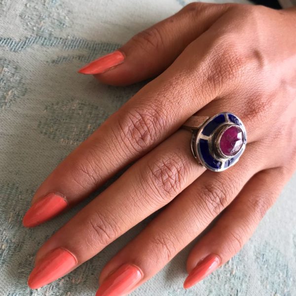 Ruby Enamel ring - Image 3