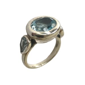 blue topaz sterling silver ring from silver jewellery jewelry for men & women