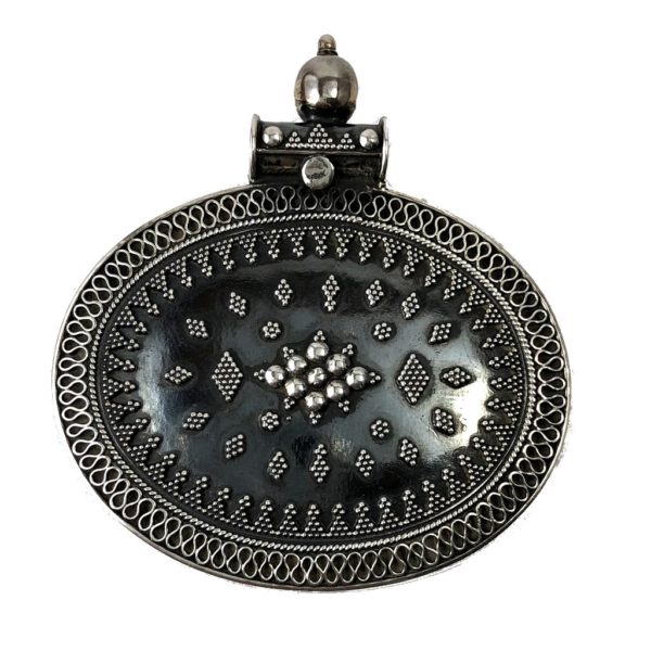 reval sterling silver indian tribal pendant