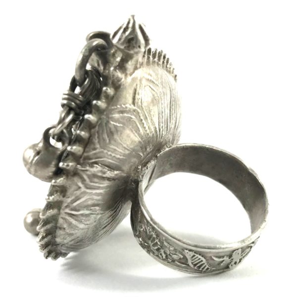 Heart Aarcee (Mirror Ring) with Ghungroo - Vintage - Image 3