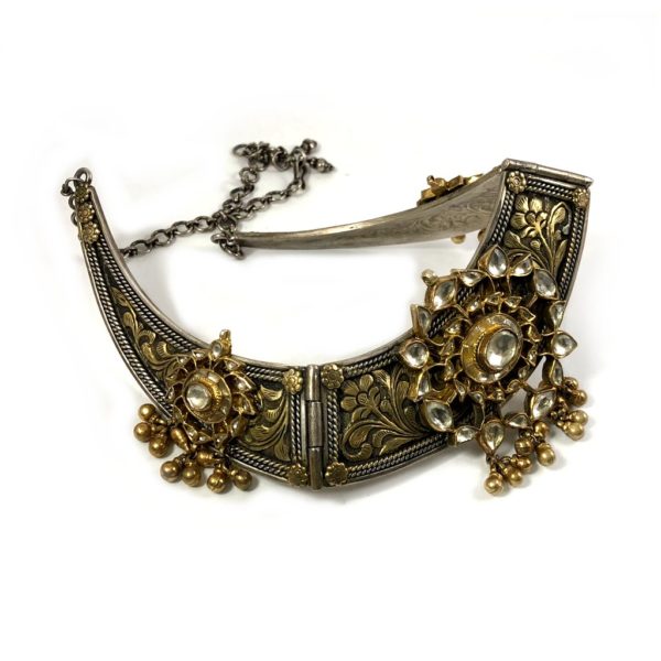 Ethnic hansli (torq) style jadau necklace - Image 3