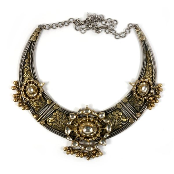 Ethnic hansli (torq) style jadau necklace - Image 2