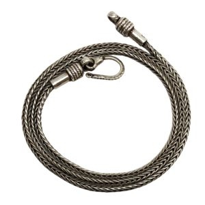 18" sterling silver chain, fox chain