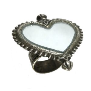 mirror vintage silver ring arcee