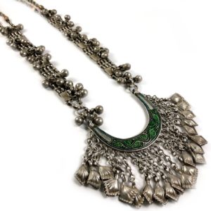 tribal central-asian vintage silver necklace from vintage silver jewellery collection