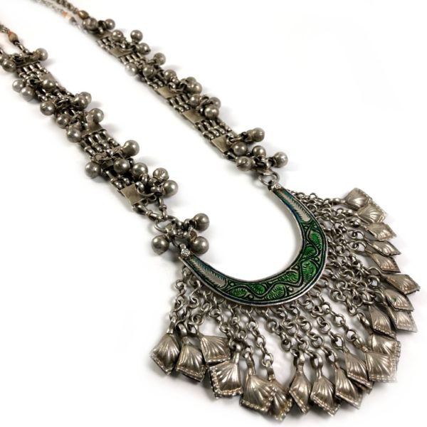 tribal central-asian vintage silver necklace from vintage silver jewellery collection
