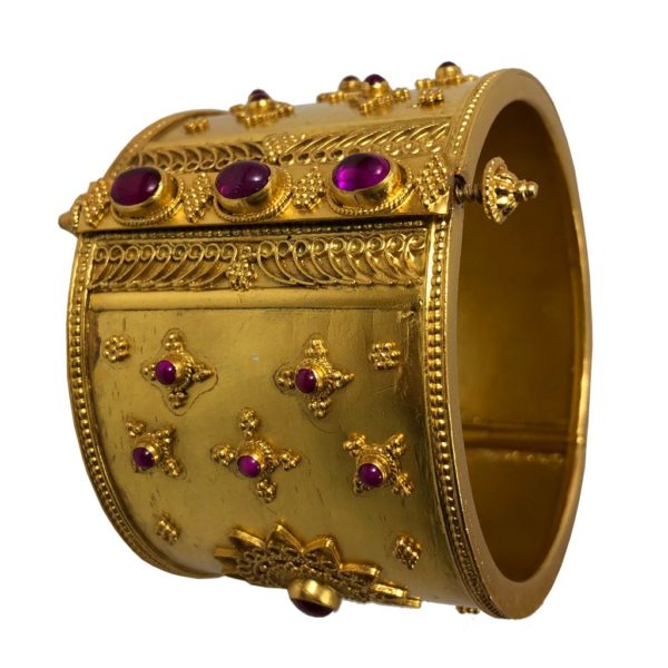 traditional sterling silver bracelet or broad cuff from gold plated silver jewellery jewelry