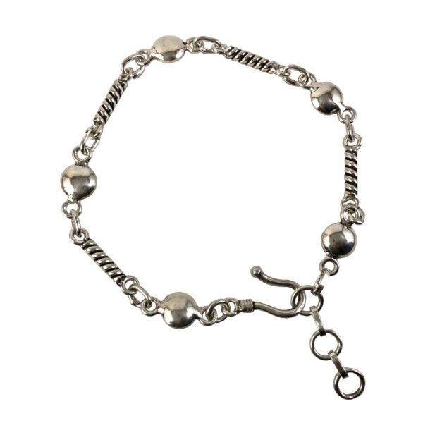 trendy ladies silver chain bracelet for women in pure 925 sterling silver jewellery