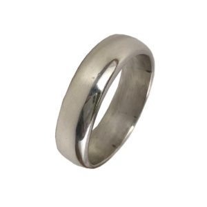 silver eternity band for men & women in pure 925 sterling silver jewelry