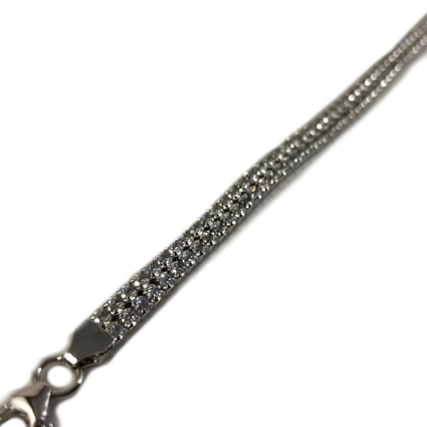 Two line zircon bracelet - Image 2