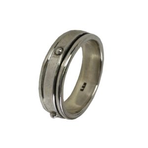 sterling silver meditation band ring in pure 925 silver jewellery
