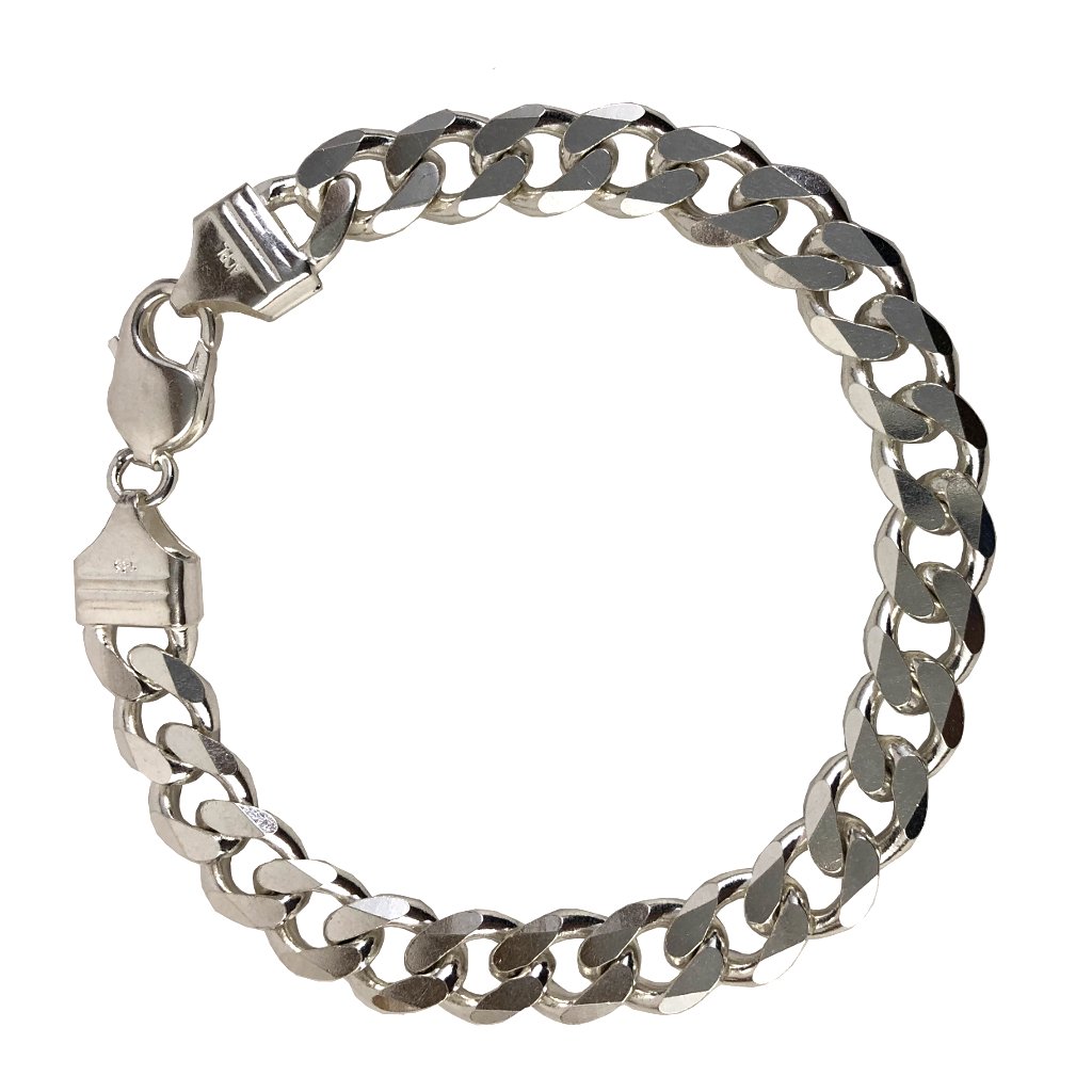 925 Silver Curb Chain Bracelet for Men | Buy Online