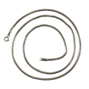 silver snake chain for men & women in pure 925 sterling silver jewelry