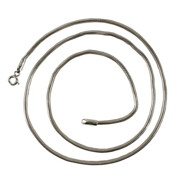 silver snake chain for men & women in pure 925 sterling silver jewelry
