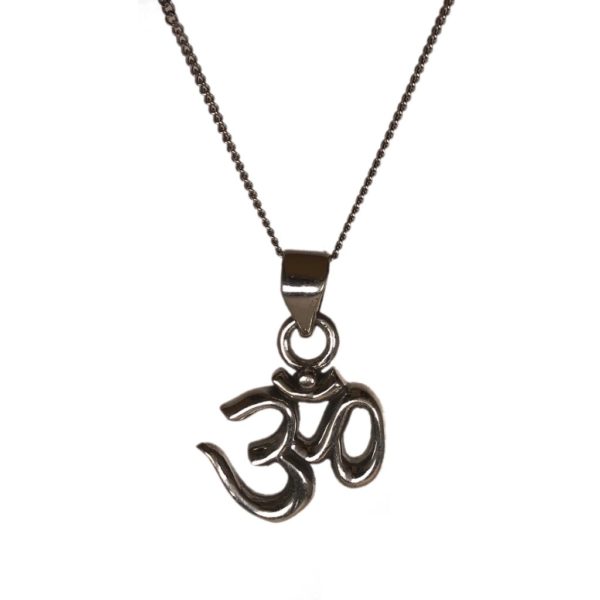 925 sterling silver om pendant and chain for men