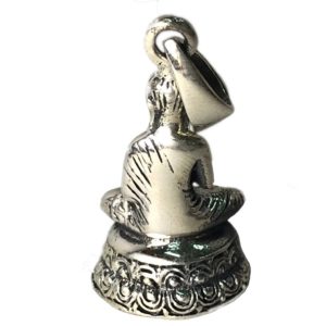 reverse of lord buddha sterling silver pendant