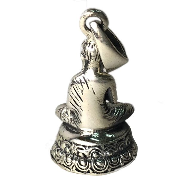 reverse of lord buddha sterling silver pendant